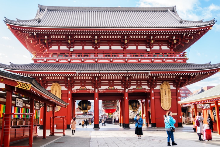 Tokyo Waterfront Area And Asakusa Temple With Boat Ride